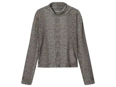Name It whitecap gray top med slange print